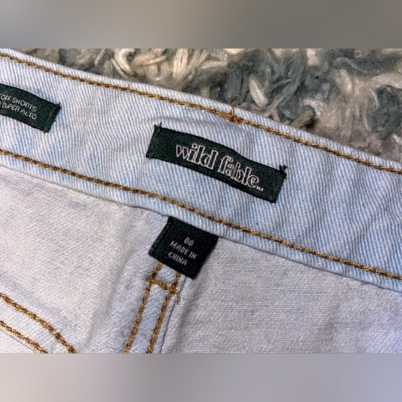 Wild Fable NWOT size 00 blue jean shorts - Picture 4 of 5